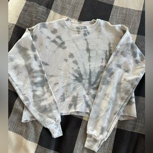 BFF&Babes Cropped Tie Dye Sweatshirt